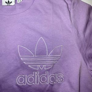 Gorgeous lilac Cinched Adidas tee